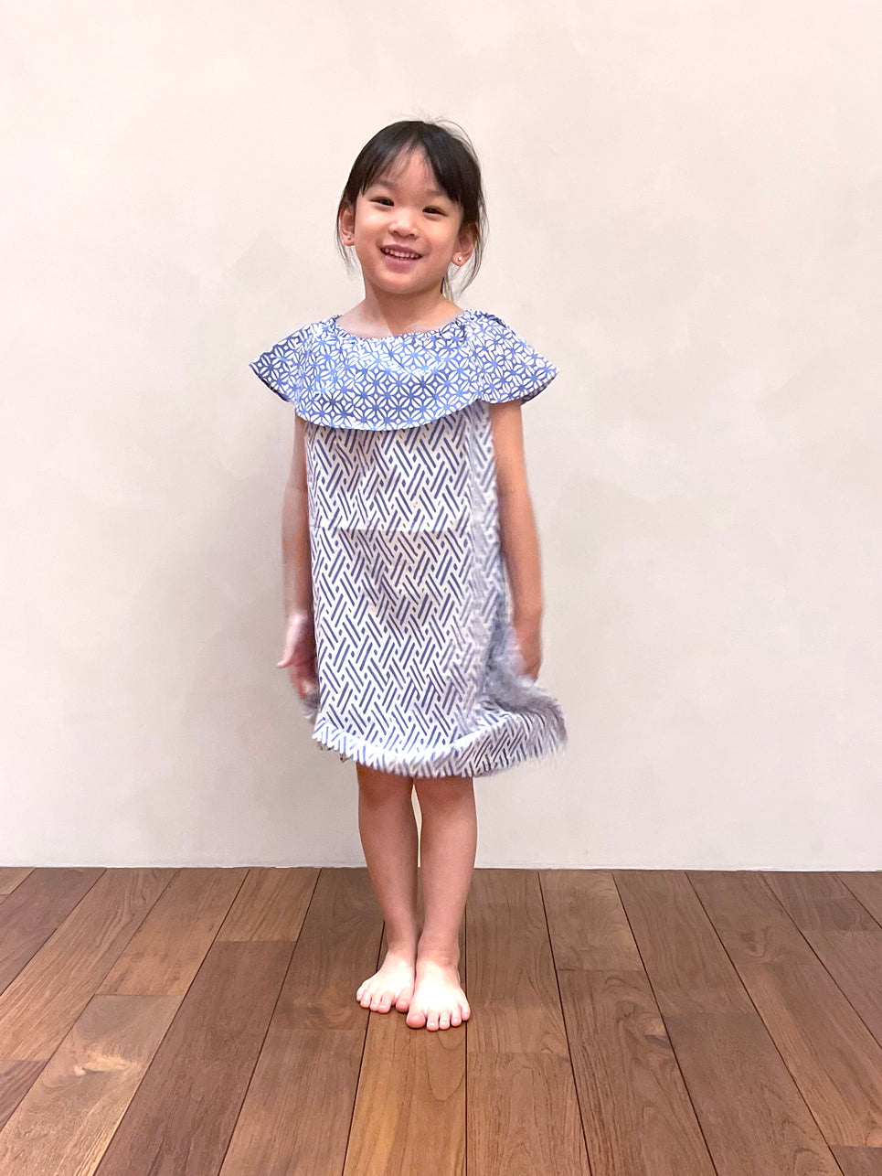 Raina Blue Batik Dress