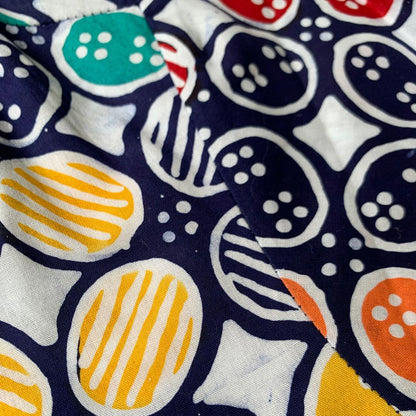 Zoomed in kawung batik print