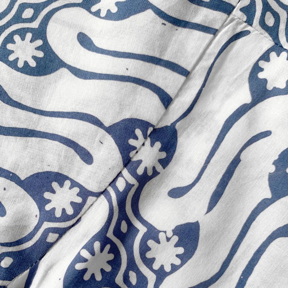 Details parang batik in blue